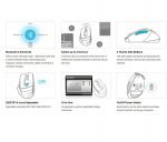 A4tech FSTYLER FB35s Bluetooth / Wireless Silent Mouse Dual Mode -Switch Up To 4 Devices - Smoky Grey - Image 5