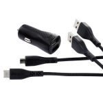 Energizer Car Charger 2.4A with Dual USB-A to USB-C Cables included , Black - DC2BLCMM - Image 3