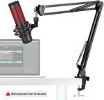 Microphone Suspension Arm - Broadcast Adjustable Boom Studio Scissor Arm Stand - Image 4