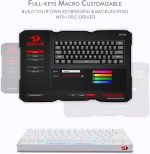 Redragon K530 Draconic 60% RGB Bluetooth / Wired Mechanical Keyboard - Brown Switches | White - Image 7
