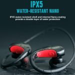 DACOM Armor Plus (L16) IPX5 Sports Wireless Bluetooth Headset - Black / Red - الصورة 4