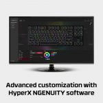 ⁦HyperX Alloy Origins Core RGB Mechanical TKL Gaming Keyboard - Red Switch Linear - Software Controlled Light & Macro - Arabic Layout⁩ - الصورة ⁦7⁩