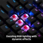 ⁦HyperX Alloy Origins Core RGB Mechanical TKL Gaming Keyboard - Red Switch Linear - Software Controlled Light & Macro - Arabic Layout⁩ - الصورة ⁦5⁩