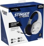 HyperX Cloud Stinger Core, Wireless Gaming Headset ,17 Hour Lightweight, Noise Cancelling Mic. for PS4, PS5, PC - (HHSS1C-KB-WT/G)- White - الصورة 7