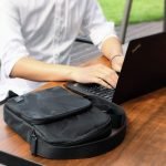 WiWU® Camou Crossbody Waterproof Multi usage Messenger Bag- Black / Camouflage (Large Size) - Image 8