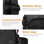 WiWU® Camou Crossbody Waterproof Multi usage Messenger Bag- Black / Camouflage (Large Size) - Image 6