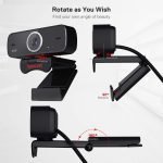 Redragon GW600 FOBOS HD 720p Webcam With Built-in Dual Microphone - Black - Image 4