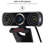 Redragon GW600 FOBOS HD 720p Webcam With Built-in Dual Microphone - Black - Image 5