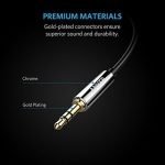 Anker Audio AUX Stereo Cable- Male to Male 3.5mm Gold plated Jack- Black (A7123H12) - Image 8