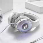Redragon H350 PANDORA USB RGB Gaming Headset -7.1 Surrounded Sound- Detachable MIC  - White - Image 3