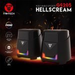 ⁦FANTECH GS205 HELLSCREAM RGB Mobile / PC Gaming Speakers - HIGH RES Audio - 3W*2 (RMS) - Black⁩ - الصورة ⁦6⁩