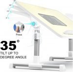 Laptop Foldable Stand Desk Table with USB Cooling Fans -Multi High Levels | Beige - Image 5