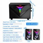 Redragon GS700 Toccata RGB 2.1 Gaming Subwoofer Speakers - Aux 3.5mm Stereo Surround - Heavy Bass sound loudspeakers for computer PC - Image 8