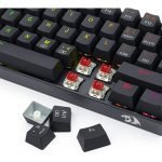 ⁦REDRAGON K630 Dragonborn 60% RGB Gaming Mechanical Keyboard - Linear RED Switch | Black⁩ - الصورة ⁦2⁩