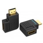 VENTION HDMI 2.0 Male to Female Adapter Vertical Flat 90 Degree -(AICB0)