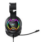 Havit H2233D RGB Stereo 3.5mm Gaming Headset With Mic and Skin Earmuffs For Mobile / PC / PS4-5 / Xbox - Image 5