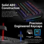 Redragon K598 KNIGHT Wireless RGB Mechanical Gaming TKL Keyboard - Brown Switches | Black - الصورة 5