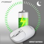 ⁦FOREV FV-198 Wireless Mouse - 2.4Ghz 1600DPI 4 Buttons -10m Range | Blue⁩ - الصورة ⁦6⁩