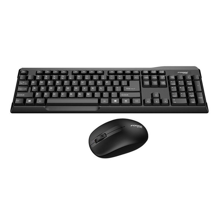 FOREV FV-300 Wireless Keyboard And Mouse Combo (1) FOREV FV-300 Wireless Keyboard And Mouse Combo - 2.4 GHz Wireless 15M | AR / EN - Image 1