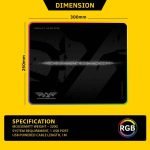 ARMAGGEDDON ASSAULT AS-29 RGB Gaming Mouse Pad - USB Wired 30 x 25cm Rubber Base | Medium - Image 6