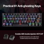 Motospeed CK61 60% RGB Mechanical Keyboard - Red Switches | Black - Image 4