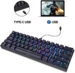 Motospeed CK61 60% RGB Mechanical Keyboard - Red Switches | Black - Image 7