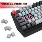 MOTOSPEED CK74 Gaming Keyboard Monochrome - Optical Axis Mechanical Switch  | Black - Image 3