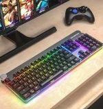 MOTOSPEED GK81 Wireless / Wired Low Profile Mechanical Keyboard - RGB Backlit - Red Switches | Black - Image 6