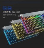 MOTOSPEED GK81 Wireless / Wired Low Profile Mechanical Keyboard - RGB Backlit - Red Switches | Black - Image 4