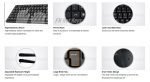 A4tech KR-8572S Silent Office Multimedia FN Keyboard + Mouse Combo USB | Black - Image 6