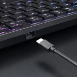 REDRAGON K539 ANUBIS 80% TKL Wireless / BT RGB Gaming Mechanical Keyboard - Low Profile Brown Switches | Black - الصورة 4