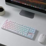 REDRAGON K539 ANUBIS 80% TKL Wireless / BT RGB Gaming Mechanical Keyboard - Low Profile Brown Switches | White - Image 9