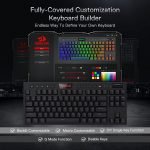 REDRAGON K622 HORUS TKL 80% RGB Gaming Mechanical Keyboard - Low Profile Red Switches | Black - Image 9
