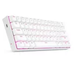 ⁦REDRAGON K630 Dragonborn 60% RGB Gaming Mechanical Keyboard - Linear RED Switch | White⁩ - الصورة ⁦4⁩