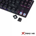 XTRIKE ME GK-986 Rainbow 65% TKL Mechanical Keyboard - Blue Switches | Black - Image 3