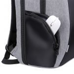 Anti-Theft 22L Business Travel Laptop Backpack With USB Charging -15.6 Inch | Gray / Black - Image 10