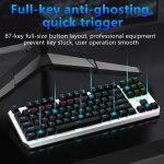 AULA F3087 TKL Mechanical Gaming Keyboard - Black Switch - Rainbow backlight | White / Blue - Image 7