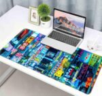 Japanese Neon street Mouse Pad