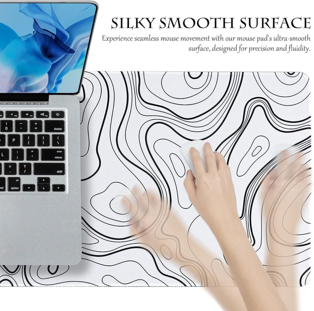 Topographic Lines Mouse Pad
