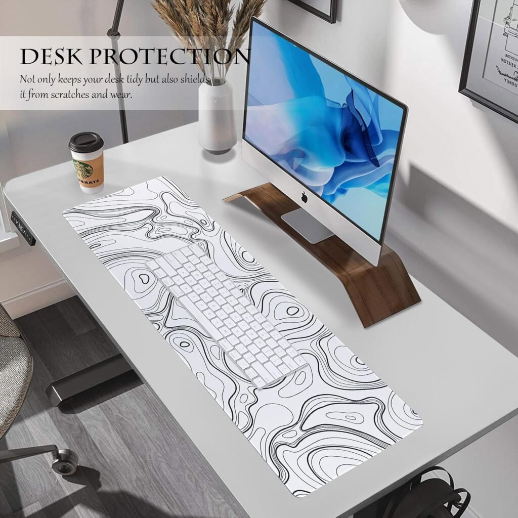 Topographic Lines Mouse Pad