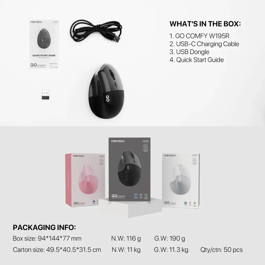 Fantech W195R Vertical Mouse