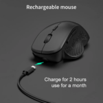 JERTECH W500 Rechargeable Dual Mode Mouse