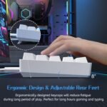 ASESTEK AK61 60% Gaming Keyboard white