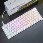 ASESTEK AK61 60% Gaming Keyboard white