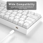 ASESTEK AK61 60% Gaming Keyboard white