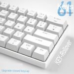 ASESTEK AK61 60% Gaming Keyboard white