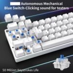 ASESTEK AK61 60% Gaming Keyboard white