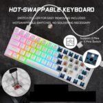 ASESTEK AK61 60% Gaming Keyboard white