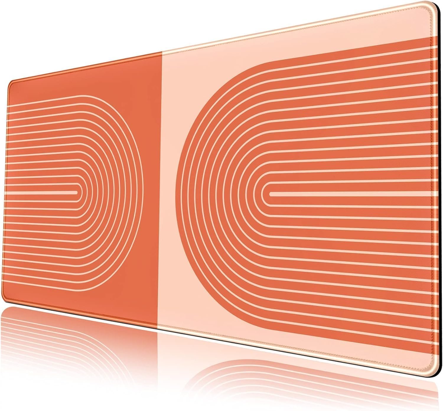 Orange Boho Lines Mouse Pad Gaming