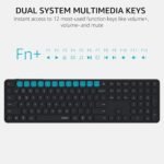 Rapoo 9560M Dual Mode Combo Keyboard Mouse 2.4G BT